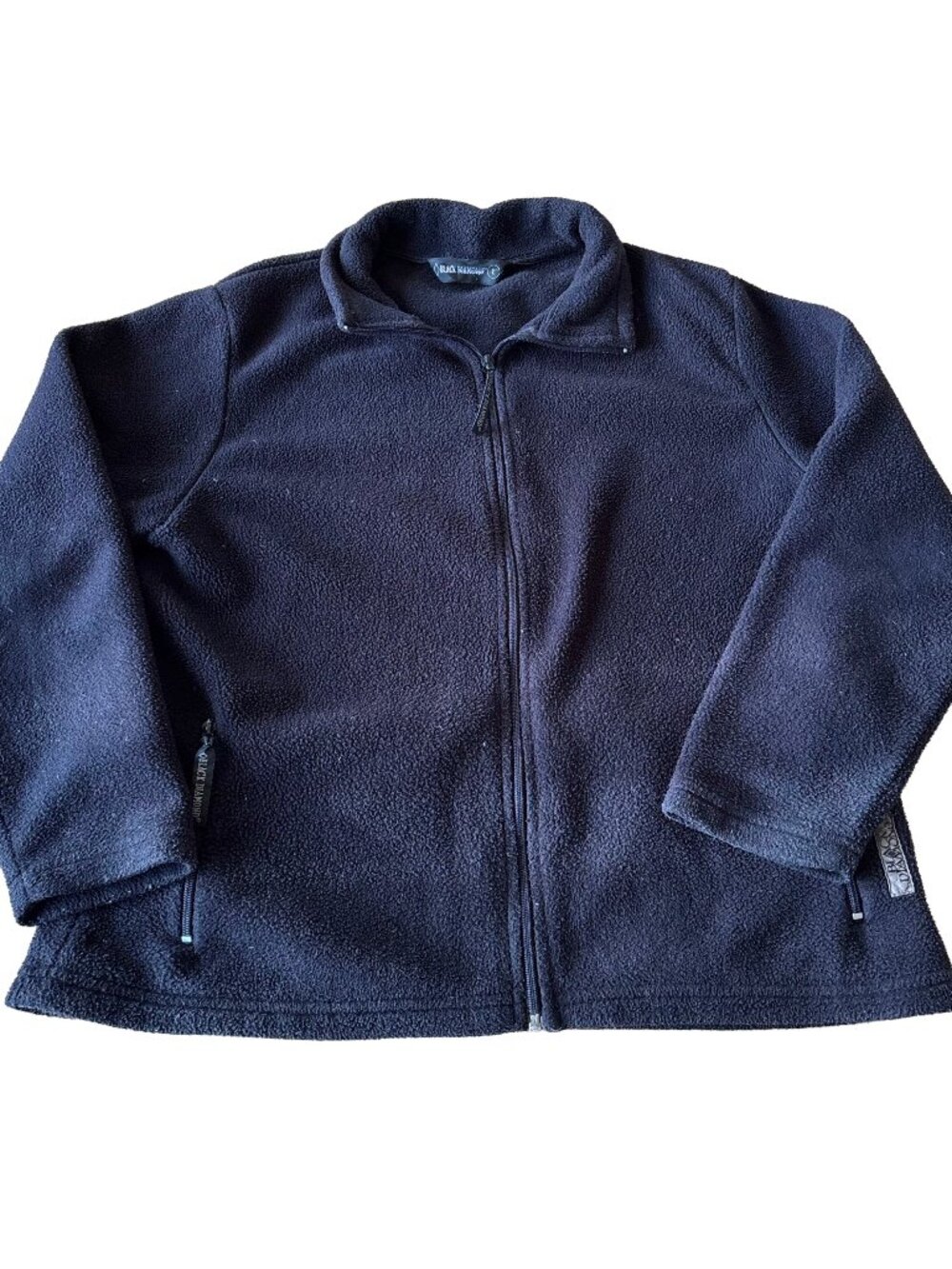 Vintage Black Diamond Classic Polar Fleece Full Zip Up Collared Men's Size Large